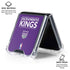 NBA Sacramento Kings Standard - Purple Galaxy Z Flip6 Clear Case